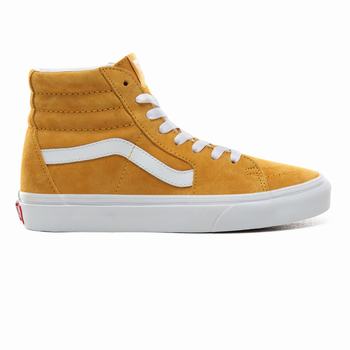 Damske Kotnikove Tenisky Vans Pig Suede Sk8-Hi Mango/Biele VA37OVESH